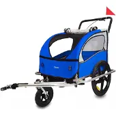 DMS Chariot vélo enfant Allemagne FH-02R / bleu