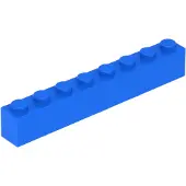 LEGO 10 pièces 3008 Brick 1x8 Part Basic Bricks 10 Blue