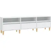 Sonstiges Meuble TV blanc 150x30x44,5 cm bois d'ingénierie