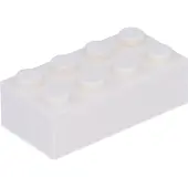 LEGO brique 2x4 3001 - 50 pièces blanc