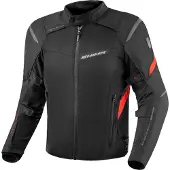 SHIMA Rush 2.0 blouson textile moto étanche, noir/rouge, 4XL