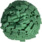 LEGO Briques 2x4 Vert sable - 3001 NOUVEAU ! Quantité 100x