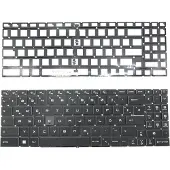 T-ProTek FRANÇAIS - Clavier blanc éclairage compatible avec MSI GF66 Katana 12UG-638DC