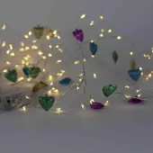 FHS Bouquet lumineux "Curs colorés" 100 LED