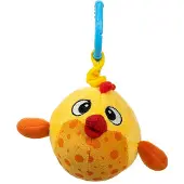 Milly Mally Jouet de poussette suspendu avec vibration et jouet de dentition, - Fish, jaune