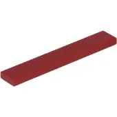 LEGO 1x6 carreaux 6636 - 50 pièces rouge foncé