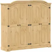 Syfax Garde-robe Corona 194x52x186 cm bois de pin massif