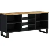 Syfax Meuble TV 100x33x46 cm bois de manguier et d'ingénierie