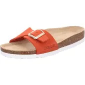 Rohde ALBA : Sandales d'intérieur pour femmes, semelle intérieure rouge, modèle de loisirs