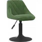 Syfax Tabouret de bar Vert foncé Velours