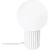 Sollux Lampe à poser HALO blanc 1xG9 8W aluminium/verre 19x12x12cm