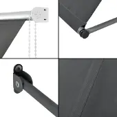 Pro-Tec Store 400x120cm gris Protection solaire Ombrage terrasse jardin []