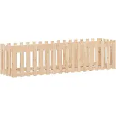 vidaXL Lit surélevé design clôture à lattes 200x50x50 cm pin massif