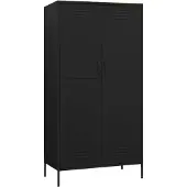 Syfax Garde-robe Noir 90x50x180 cm Acier