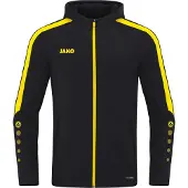 Jako Veste à capuche unisexe Power, Couleur:noir/citro, Taille:XL