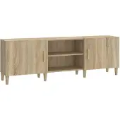 Syfax Meuble TV Chêne sonoma 150x30x50 cm Bois d'ingénierie