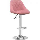 Syfax Tabouret de bar Rose Velours