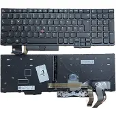 T-ProTek Cadre de clavier allemand,éclairage,trackpoint pour Lenovo ThinkPad L580 20LW000UGE