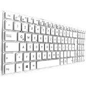 T-ProTek FRANÇAIS - Blanc Clavier sans cadre compatible avec P/N : 0KNL0-6121GE00