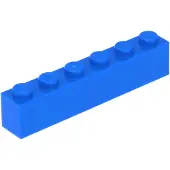 LEGO 50 pièces 3009 Brick 1x6 Part Basic Bricks 50 Blue