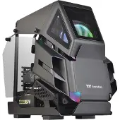Thermaltake AH T200 - Tour - micro ATX - panneau latéral avec fenêtre (verre trempé)