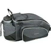 Haberland Sacoche de porte-bagages Flexibag XL gris/noir, 39x17x23cm, 12ltr, UniKlip