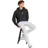 Adidas Pantalon de sport 'Essentials Feelcozy' gris clair / noir