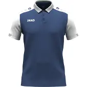 Jako Polo Uni Dynamic - 6370, Couleur:bleu nuit/blanc/gris clair, Taille:M