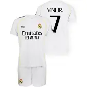Real Madrid 25/26 Vinicius Home Short Sleeve Set Blanc 6 Years Enfants