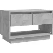 Syfax Meuble TV gris béton 70x41x44 cm bois d'ingénierie