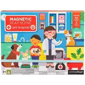 Petit Collage Magnetic Play Scene Pet Hospital Doré Enfants