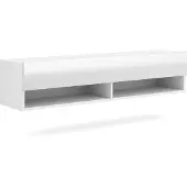 Vivaldi Meuble TV suspendu avec 2 niches et 2 portes - L140 cm