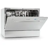 Klarstein Mini Lave Vaisselle de 6 Couvert, Lave-vaisselles Silencieux, 6 Programmes de Lavage, Petit Lave-vaisselle de Table Compact, Lave vaisselle Portable, Facile à Installer pour Maison, Bureau