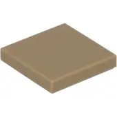 LEGO 3068b Dark Tan Tile 2 x 2 avec rainure