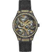 GUESS Montre Femme - - W0844L1 - Quartz - Alphanumérique - Noir