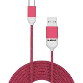Pantone Câble USB-A vers USB-C 1,5 m Nylon Rose