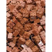 LEGO Briques 2x2 Marron Rouge - 3003 NOUVEAU Quantité 50x