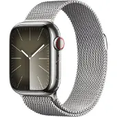 Apple Watch Series 9 4G 41 mm Argent Inox Bracelet Milanais