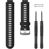 Garmin - Bracelet de rechange/échangeable - Bracelet de rechange noir-gris en silicone - 010-11251-0K