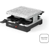 Livoo Appareil à raclette 4 personnes 600w + pierre à griller - - DOC242 -