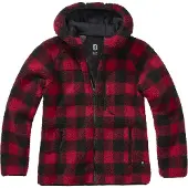 Brandit Veste mi-saison rouge foncé / noir