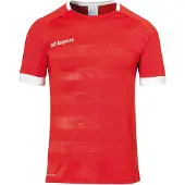 Uhlsport Division 2.0 Maillot manches courtes homme - Rouge / Blanc