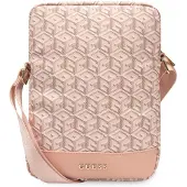 GUESS Torba Gutb10Hgcfsep 10Różowy/Pink Gcube Stripe Tablet Bag
