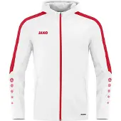 Jako Veste à capuche Power Hommes - Blanc / Rouge