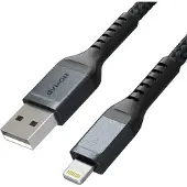 Nomad Câble Lightning / USB en fibre aramide + serre-câble en silicone by - Noir