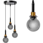 Toolight Lampe Suspendue APP1125-3CP Black Gold