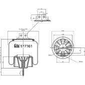 FEBI BILSTEIN Soufflet à air, suspension pneumatique 177161