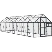 Super Merchant Volière Anthracite 1,79x8x1,85 m Aluminium