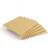 LEGO 16x16 Panneaux de construction Beige clair Constructible des deux côtés - 91405 NOUVEAU Quantité 2x