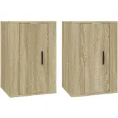 Syfax Meubles TV muraux 2 pcs Chêne sonoma 40x34,5x60 cm